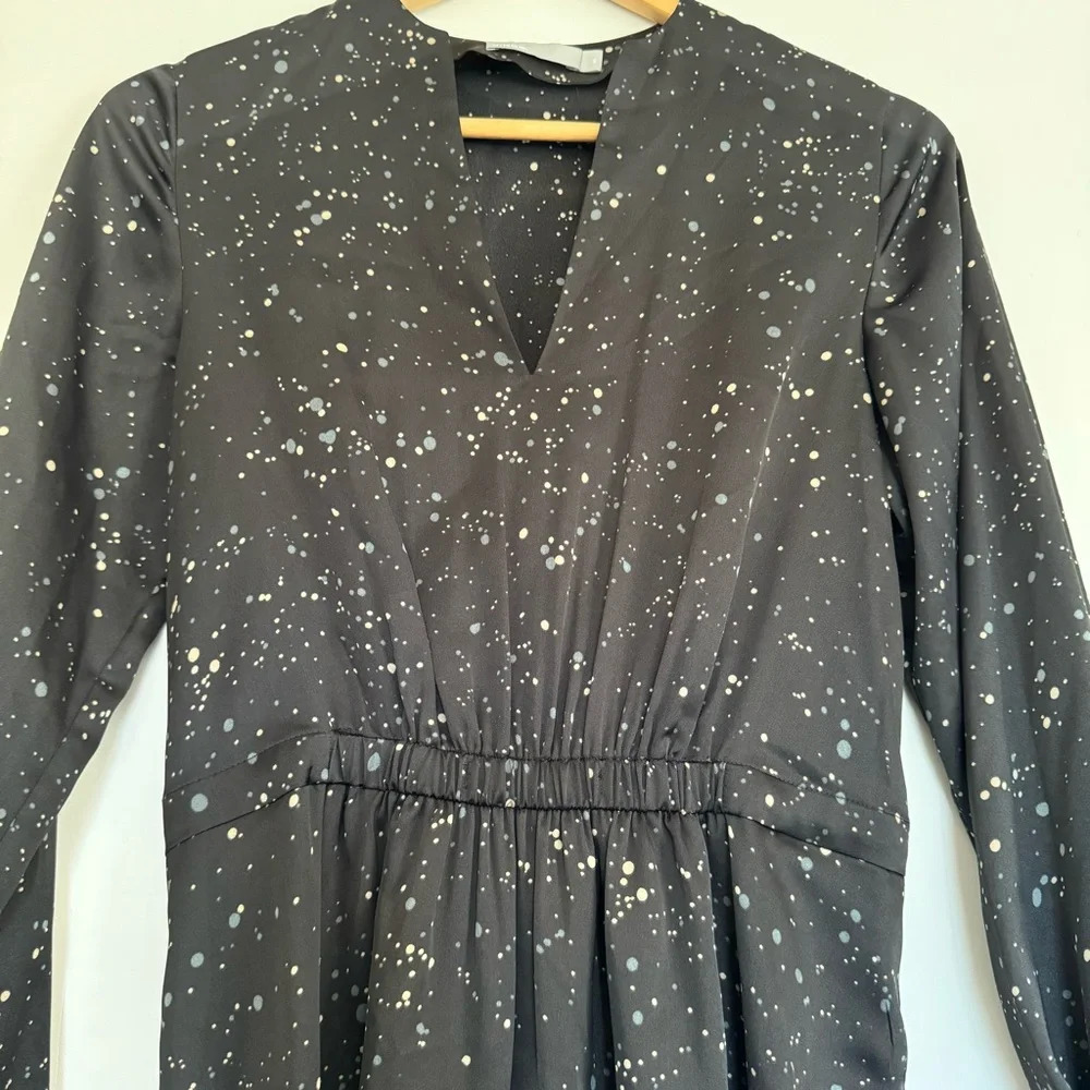 Vince Constellation print poet dress with pockets Size: XS - Picture 6 of 10